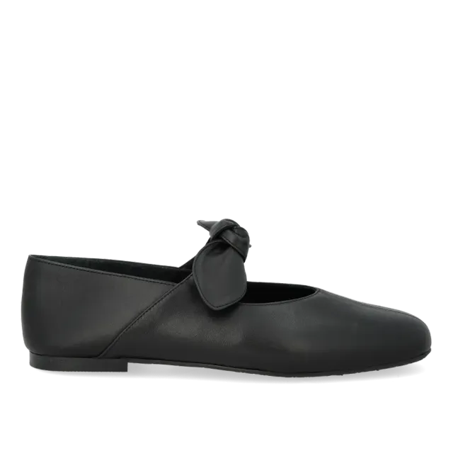 Angulus ballerine cuir nœud élastique enfant
