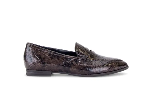 Gabor Comfort mocassins cuir verni bout pointu confort