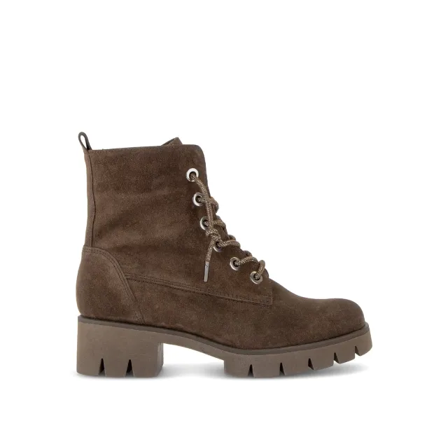 Gabor Comfort bottines marron daim lacets et zip