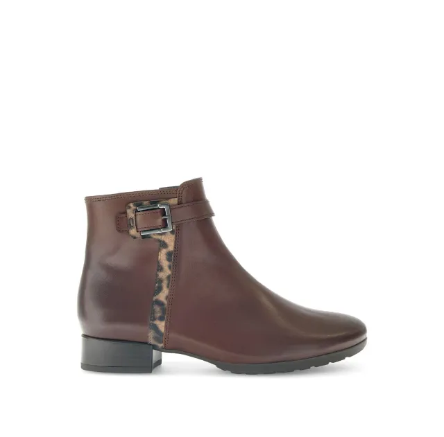 Gabor Comfort bottine cuir marron largeur H