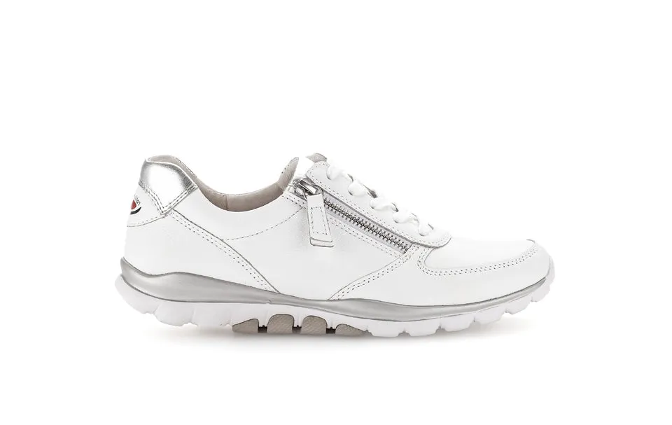 Gabor Rolling Soft baskets blanches cuir à lacets