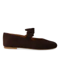 Angulus ballerina with elastic decorative bow detail ballerine cuir