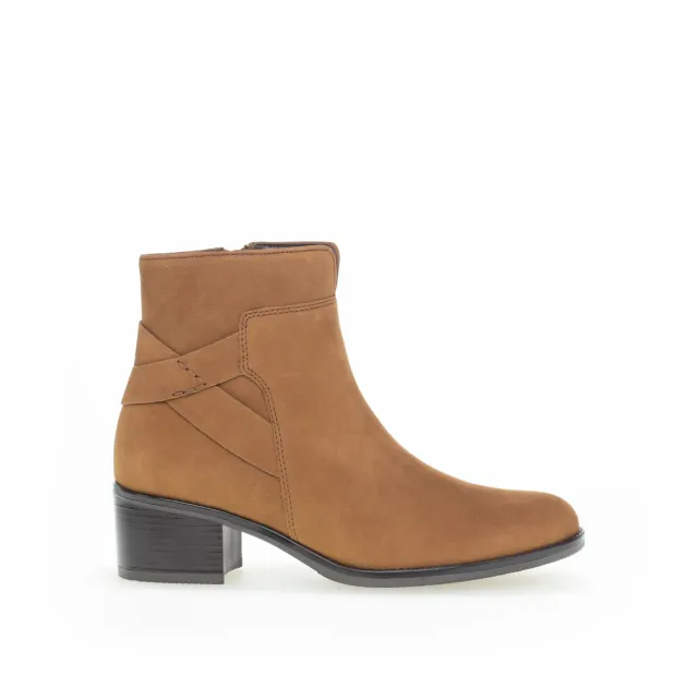 Gabor Comfort bottines cognac daim talon 50 mm