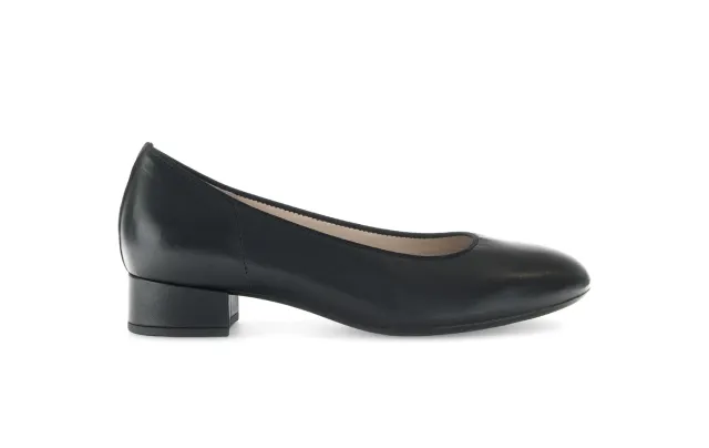 Gabor Comfort escarpins cuir noirs talon bottier 3,5 cm