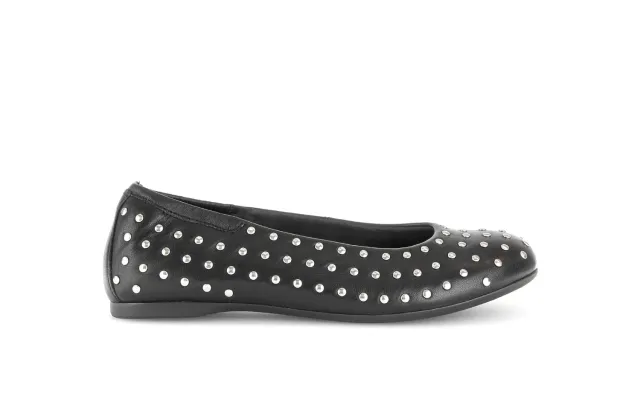 Gabor Comfort ballerines noires cuir lisse talon 15 mm