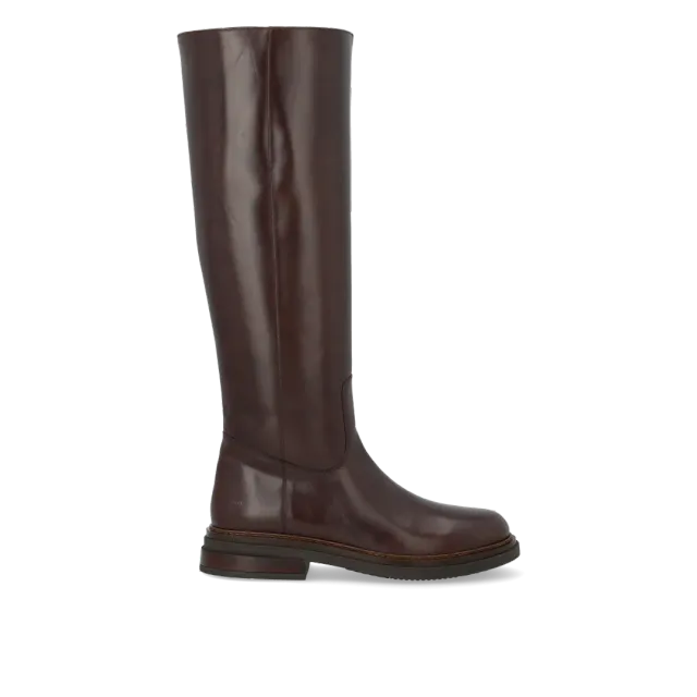 Angulus botte haute cuir femme tige longue zip