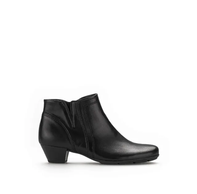 Gabor Comfort bottines cuir lisse noires Best Fitting