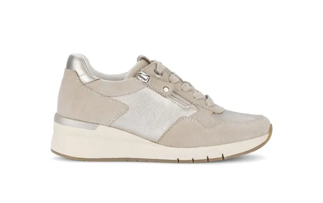Gabor Comfort baskets cuir beige largeur G