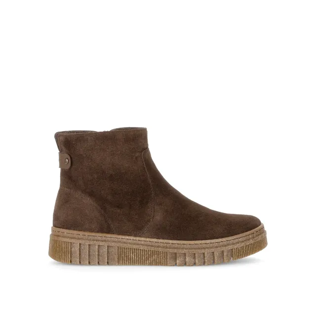 Gabor bottines marron cuir suédé largeur H