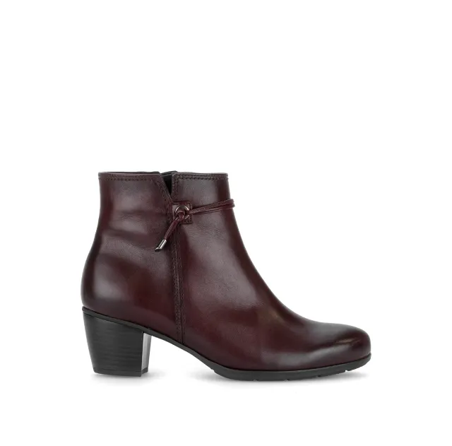 Gabor Comfort bottines rouges cuir lisse bordeaux