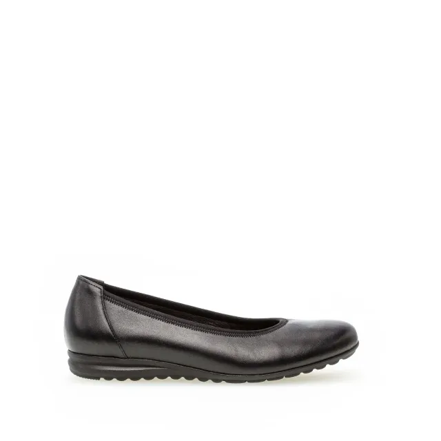Gabor Comfort ballerines cuir noir lisse confort air