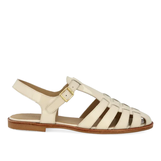 Angulus sandale pêcheur cuir boucle dorée Tunit