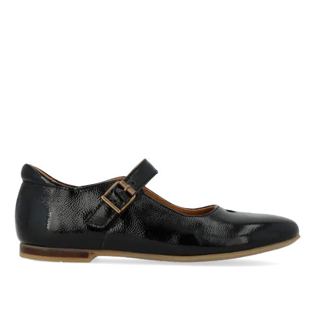 Angulus Ballerine cœur bride cuir enfant