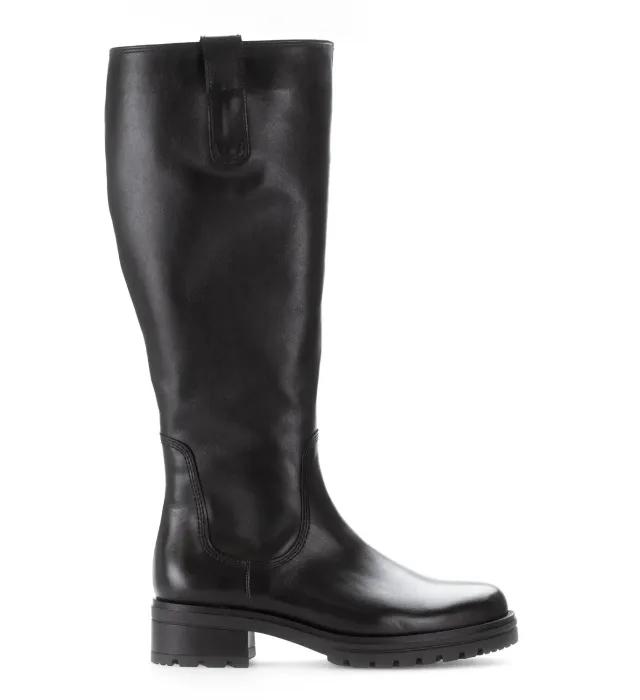 Gabor Comfort Bottes noires en cuir lisse bottes cuir noir confort