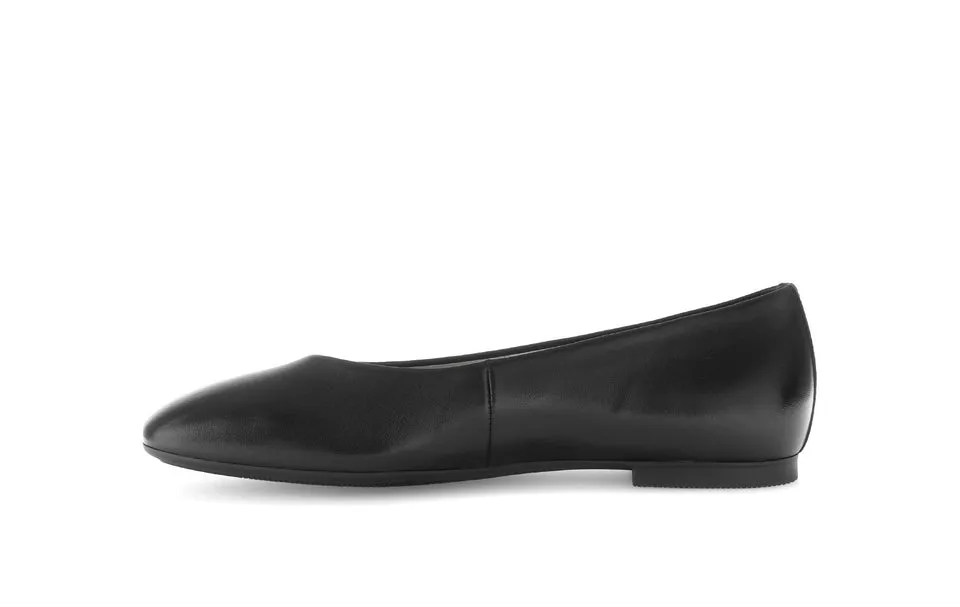Gabor Comfort ballerine cuir noir bout carré