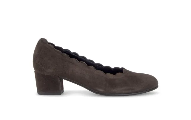 Gabor Comfort escarpins en daim marron largeur G