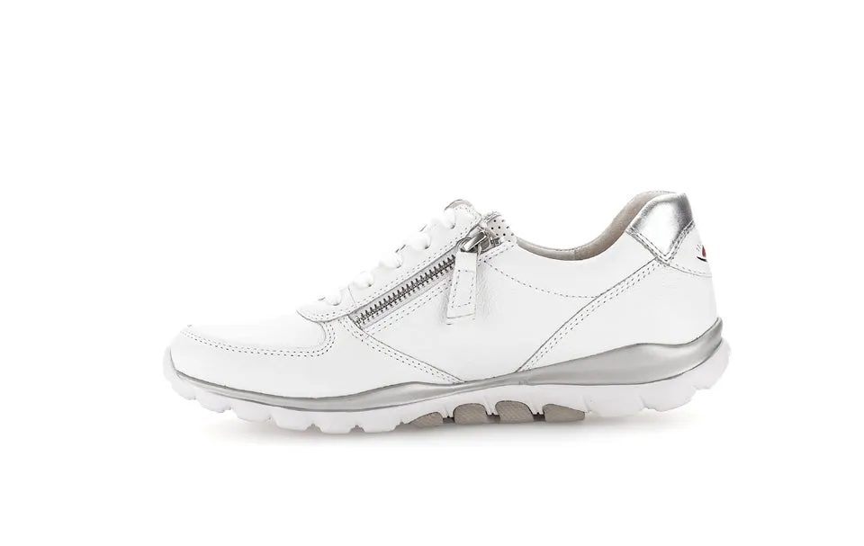 Gabor Rolling Soft baskets blanches cuir à lacets