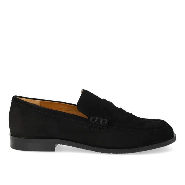 Angulus mocassin penny cuir tressé femme