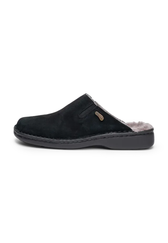 Vitaform Damen Classic sabot en nubuck doublé agneau