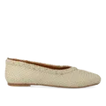 Angulus ballerine cuir tressé main bout rond