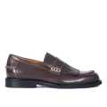 Angulus penny loafer franges cuir cousu
