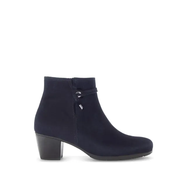 Gabor Comfort bottines bleues daim talon 45 mm