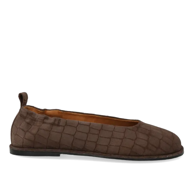 Angulus ballerine large cuir respirant pied large