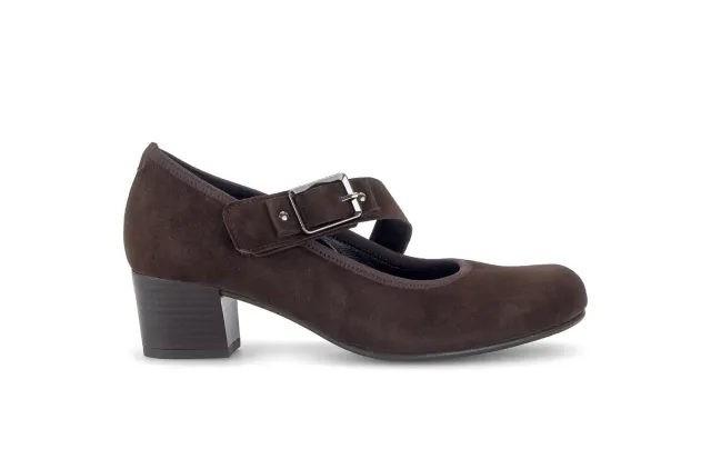 Gabor Comfort escarpins daim marron talon 45 mm