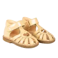 Angulus sandale cœur bébé en cuir à scratch