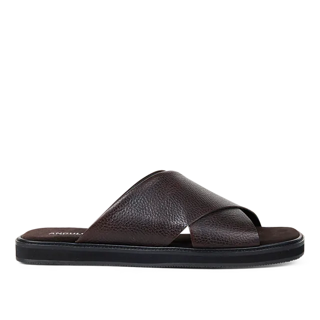 Angulus Sandale cuir brides croisées slip-on
