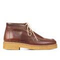 Angulus Bottine basse à lacets en cuir naturel