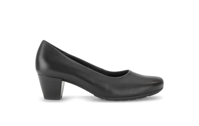 Gabor Comfort escarpins noirs cuir lisse bout rond