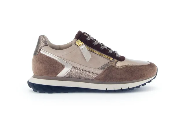 Gabor Comfort baskets daim cuir zip largeur H