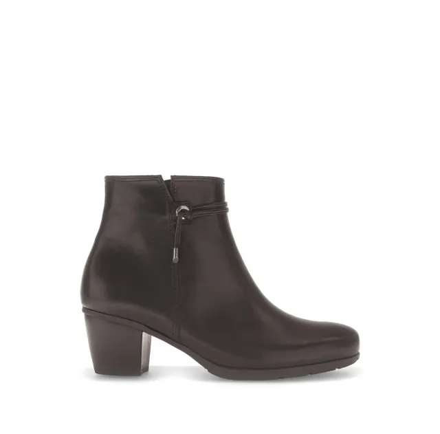 Gabor Comfort bottines marron en cuir lisse, talon 5 cm