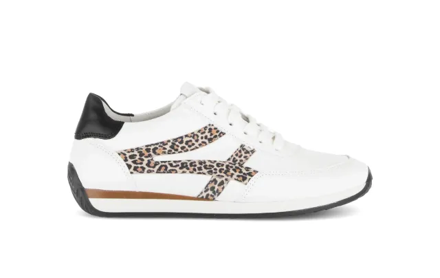Gabor Comfort baskets blanches cuir compensées 30 mm