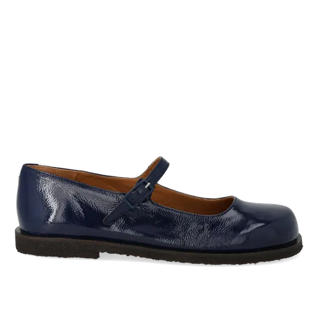 Angulus ballerine cuir boucle pied large