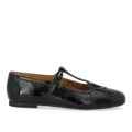 Angulus ballerines vernis froissé cœur à boucle