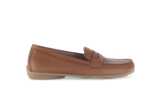 Gabor Comfort mocassins cognac cuir largeur F