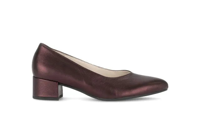 Gabor Comfort escarpins cuir rouge bout pointu