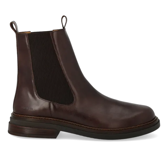 Angulus boots chelsea cuir élastique côtelé