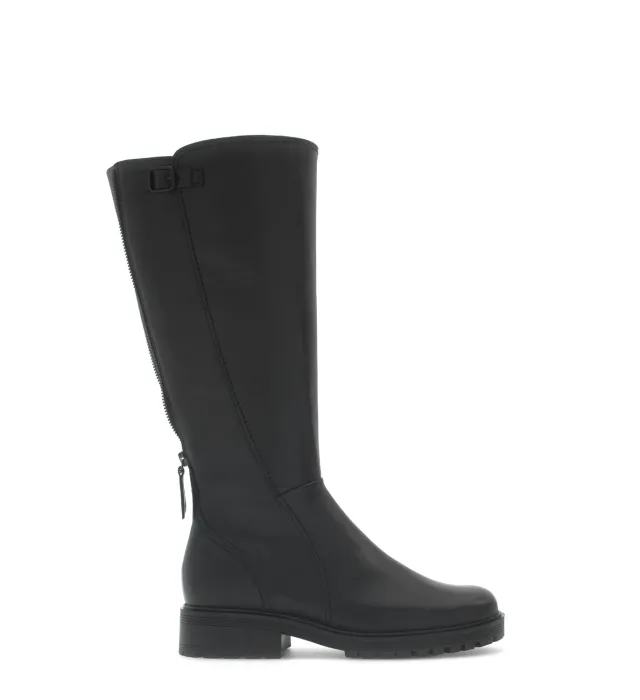Gabor Comfort bottes cuir noires genou largeur H