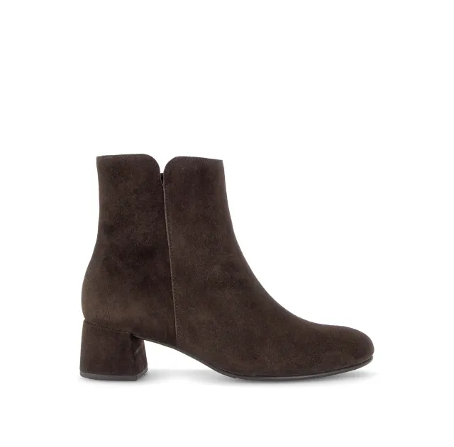 Gabor Comfort bottines marron daim talon carré