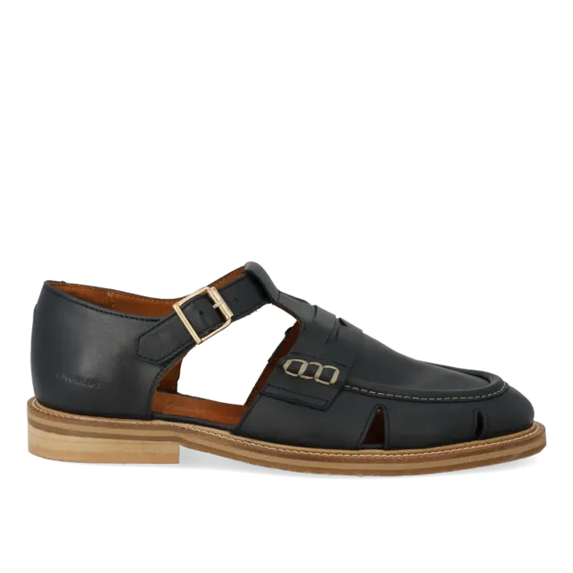 Angulus Penny mocassins cuir boucle dorée