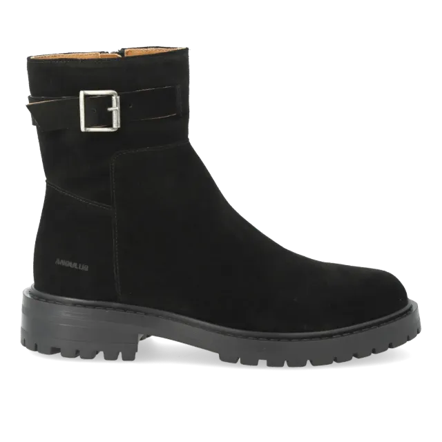 Angulus botte cuir enfant zip boucle décorative