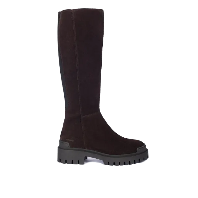 Angulus bottes hautes cuir élastique et zip