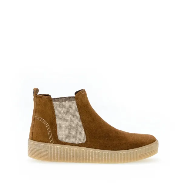 Gabor Comfort bottines chelsea marron daim Best Fitting