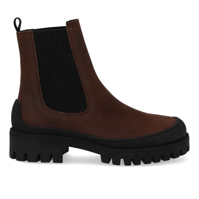 Angulus Chelsea boots nubuck semelle crantée