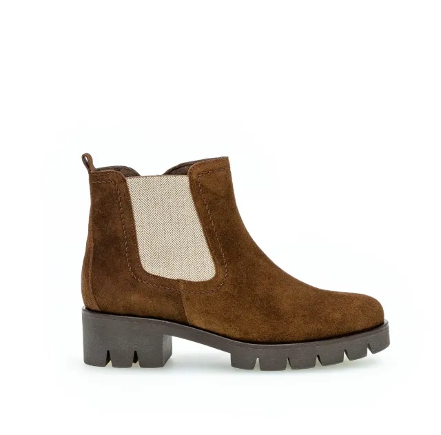 Gabor Comfort bottines Chelsea marron en suède