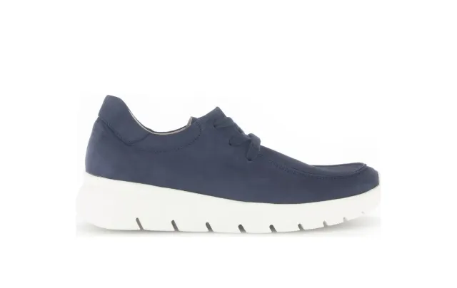 Gabor Comfort baskets bleues velours coutures mocassin