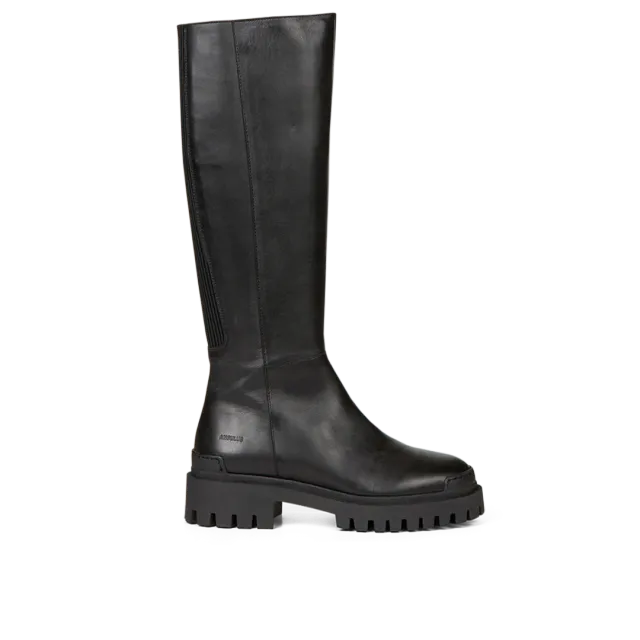 Angulus Botte tige haute cuir élastique semelle track
